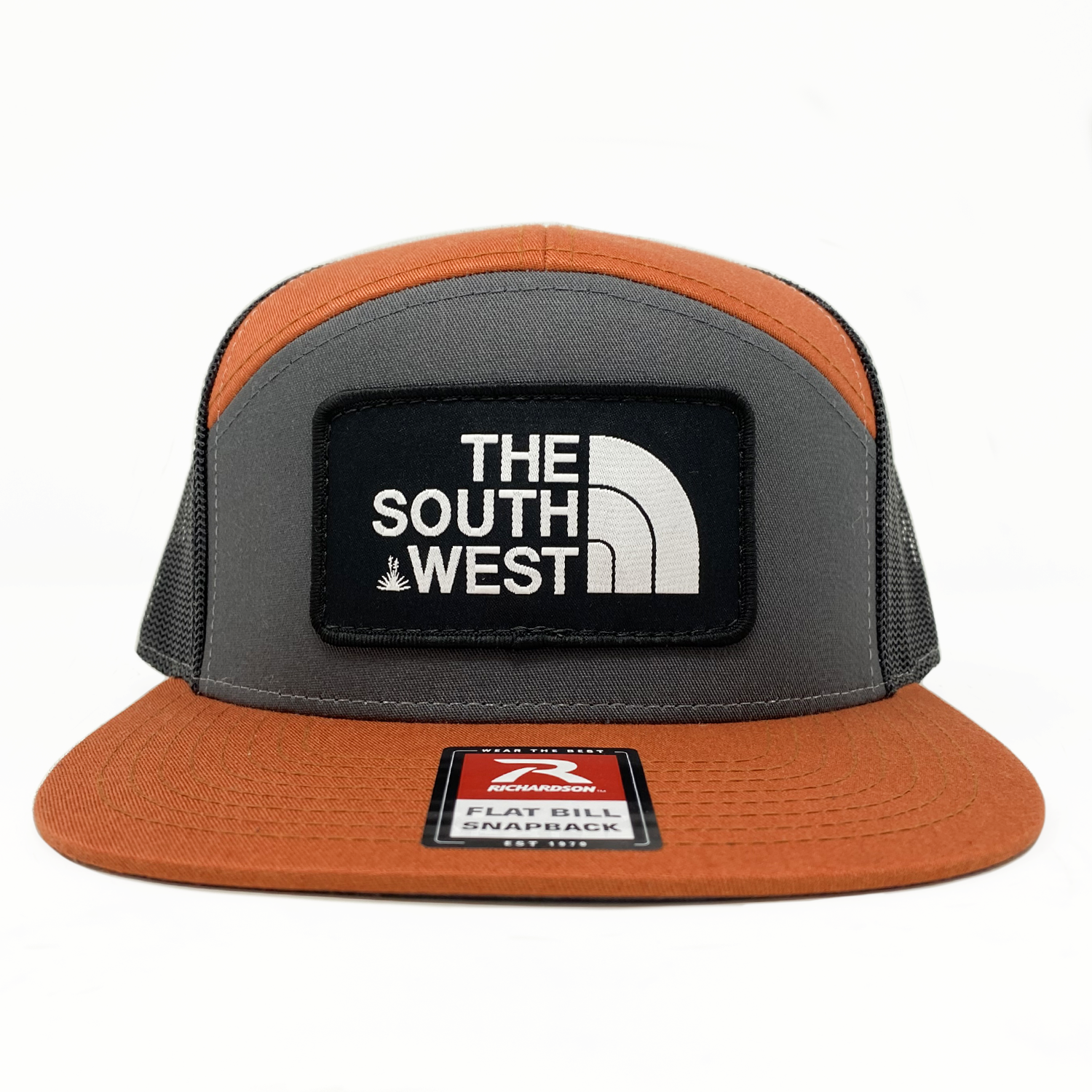 The South West- Charcoal/ Burnt Orange/ Black