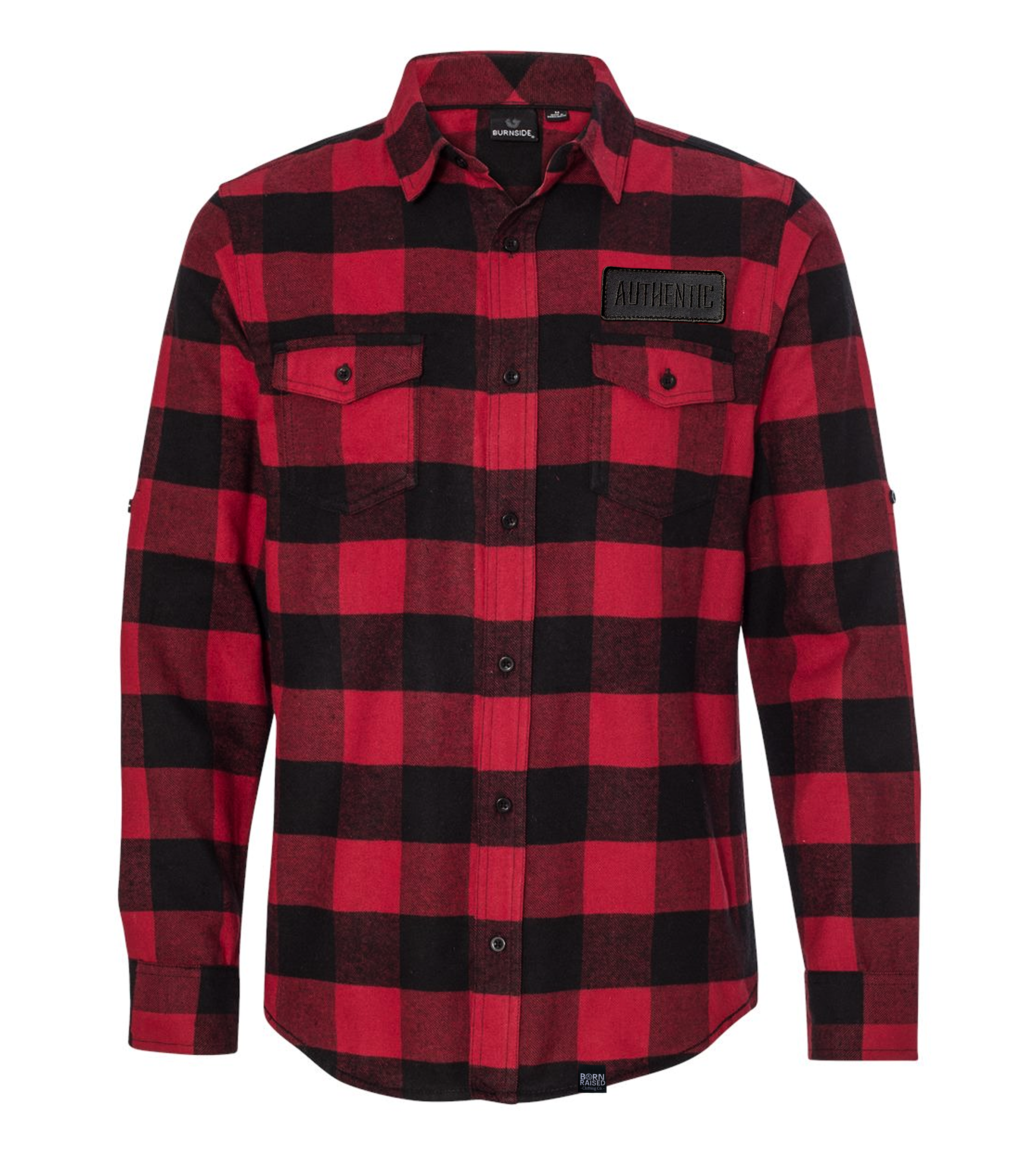 Red/Black Unisex Long Sleeve Flannel
